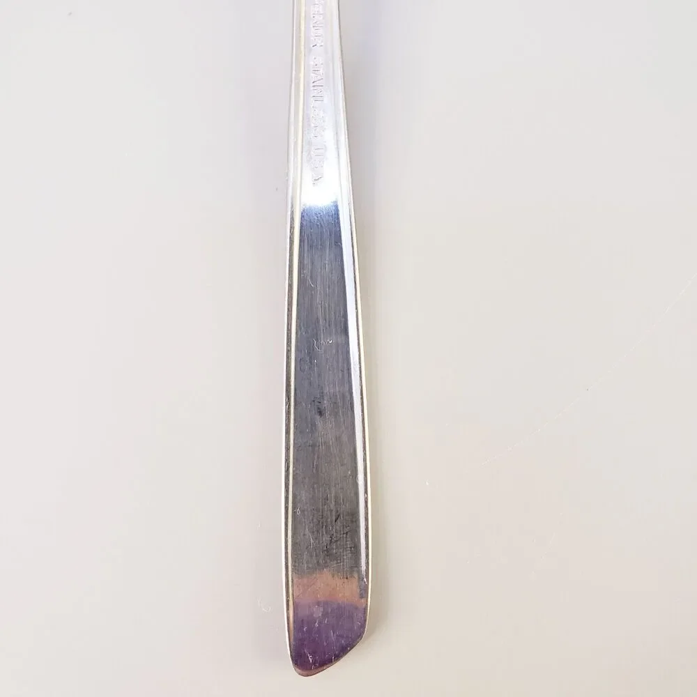 Superior Night Sky Teaspoon Replacement Atomic Star Burst Stainless USA VTG